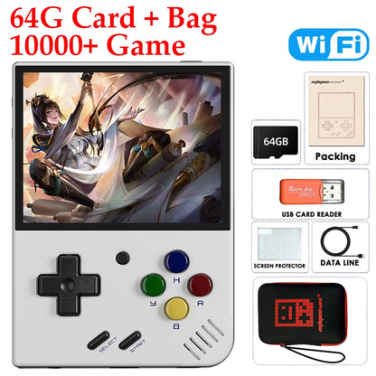 Miyoo Mini plus Classic Video Game Console V3 Retro Handheld Game Console IPS HD Screen Linux System Game Toys for Kids Adults