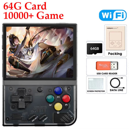 Miyoo Mini plus Classic Video Game Console V3 Retro Handheld Game Console IPS HD Screen Linux System Game Toys for Kids Adults