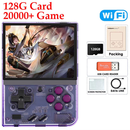 Miyoo Mini plus Classic Video Game Console V3 Retro Handheld Game Console IPS HD Screen Linux System Game Toys for Kids Adults