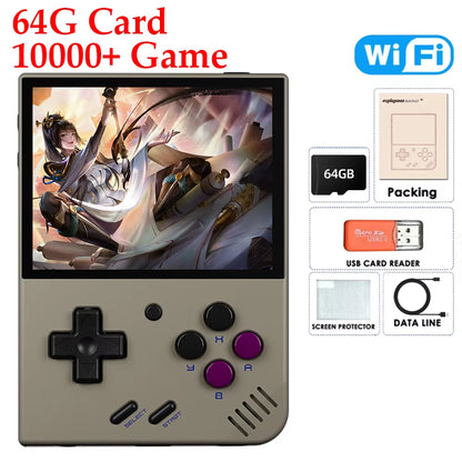 Miyoo Mini plus Classic Video Game Console V3 Retro Handheld Game Console IPS HD Screen Linux System Game Toys for Kids Adults